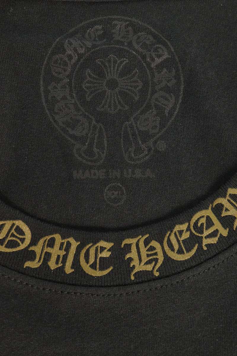Chrome Hearts Neck Logo Print Cotton T-Shirt Multi Size XXL