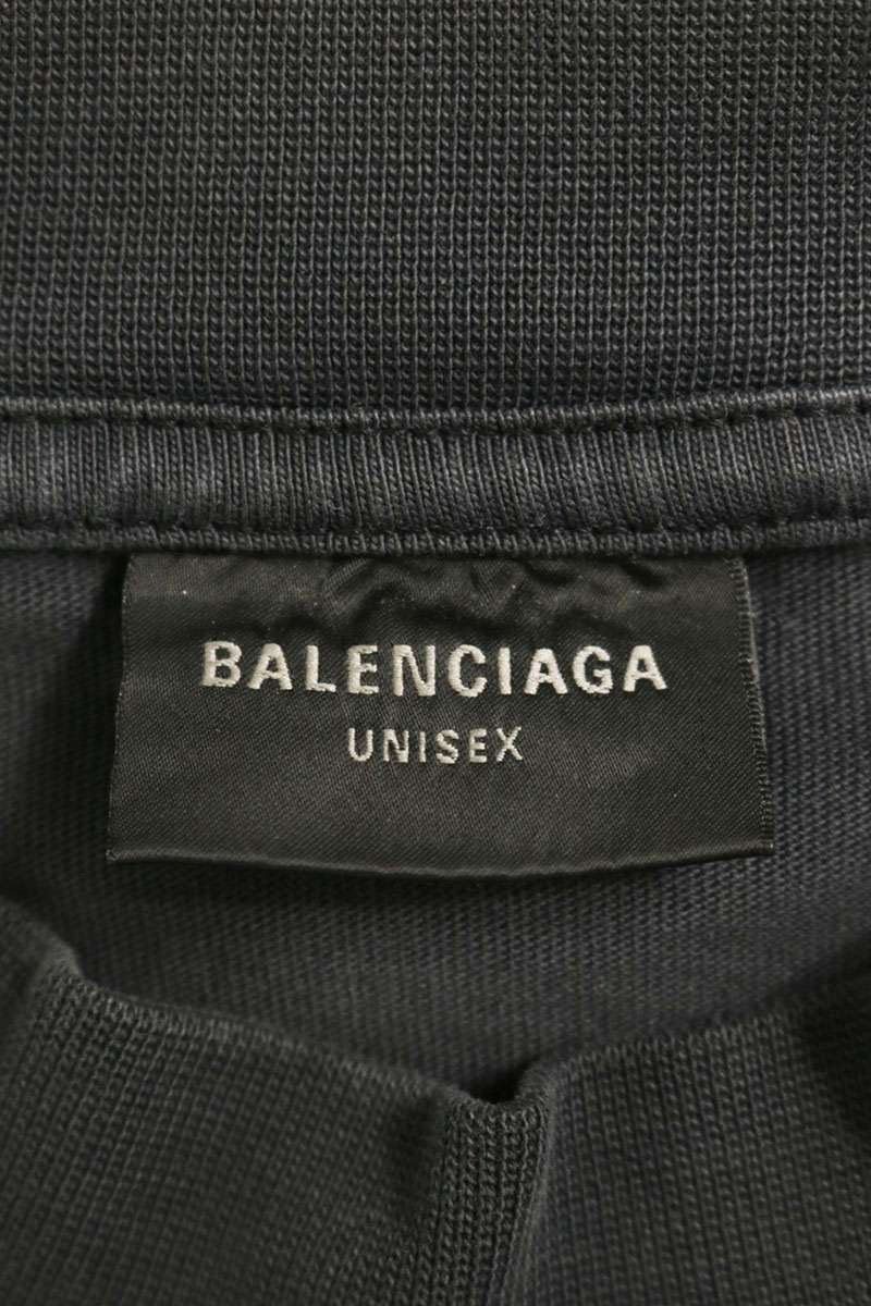 BALENCIAGA Vintage Washed Oversized T-Shirt Black Size 1