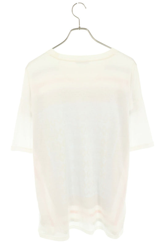 VALENTINO Logo Border Print T-Shirt White Size S