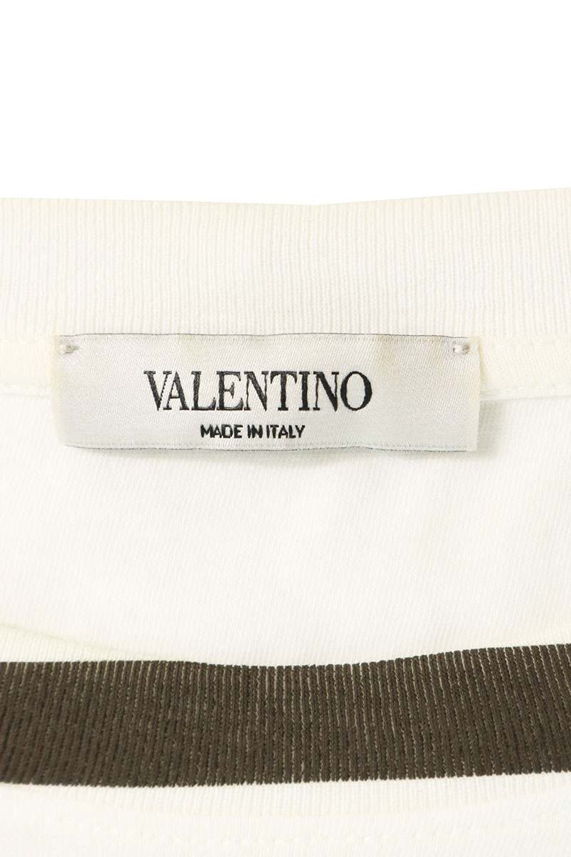 VALENTINO Logo Border Print T-Shirt Multi Size S