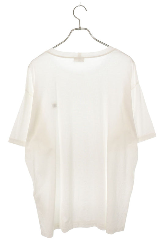 CELINE Triomphe Embroidery T-Shirt White Size L