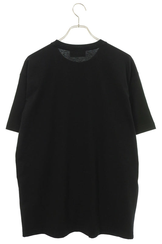 GUCCI Embroidered Cotton Jersey T-Shirt Black Size M