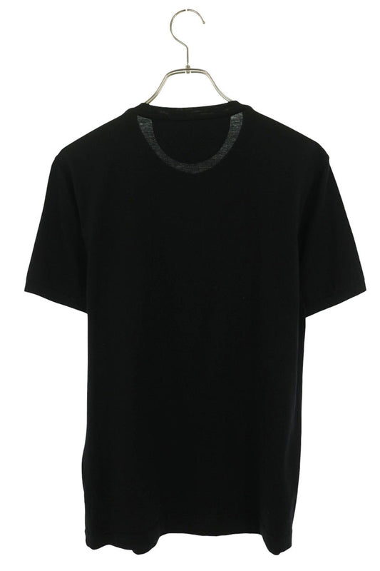 FENDI Lagerfeld Stone Logo Bijou T-Shirt Black Size 48