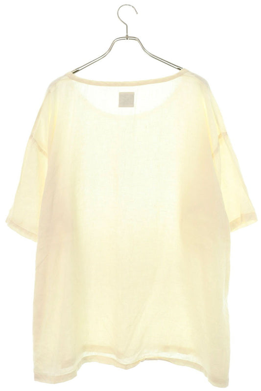 Porter Classic Linen Crewneck T-Shirt Off-White Size 3
