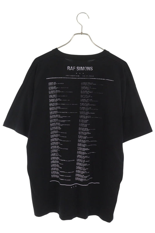 RAF SIMONS 21SS TEENAGE DREAMS Print T-Shirt Black Size L