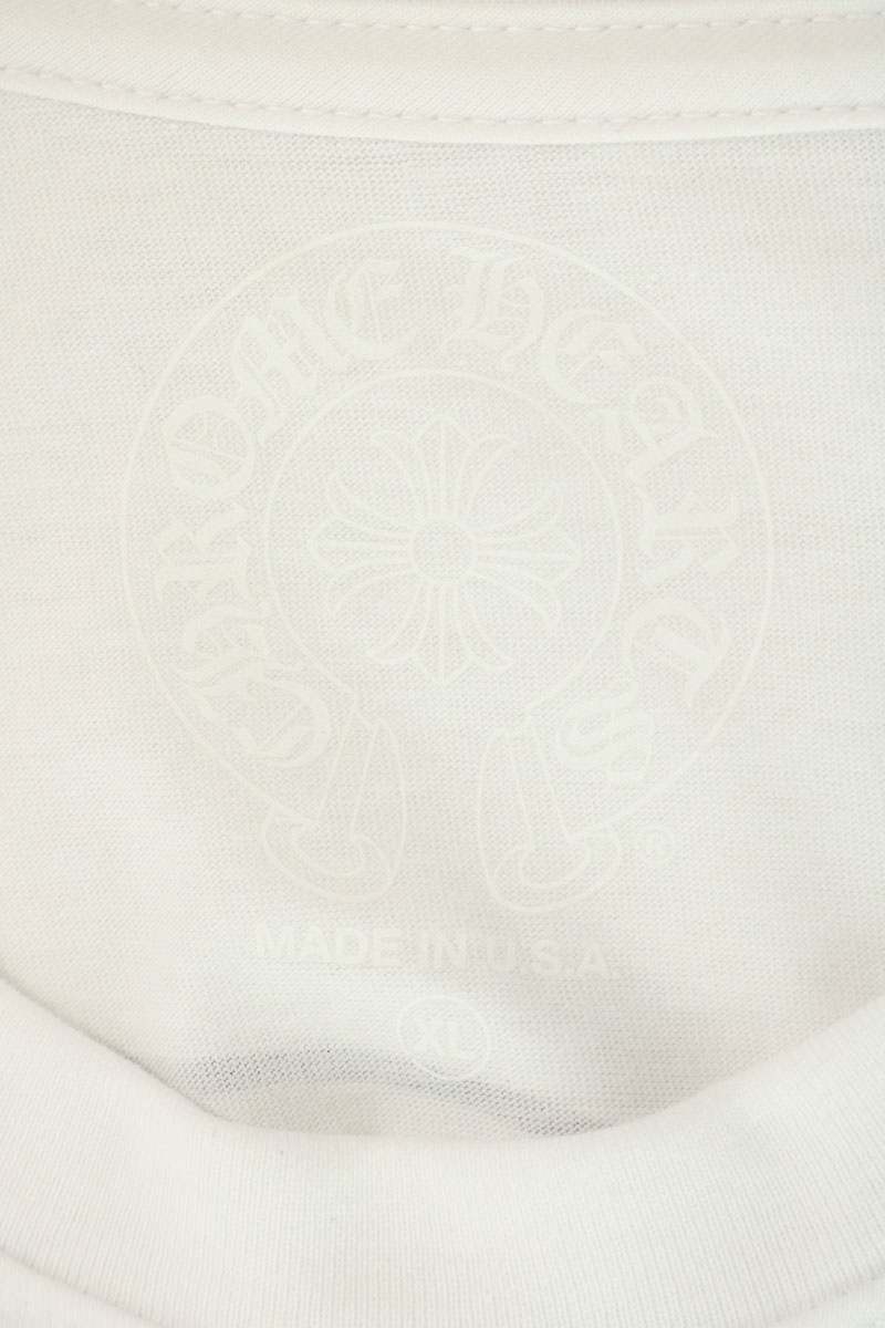 Chrome Hearts Back Horseshoe Print T-Shirt White Size XL