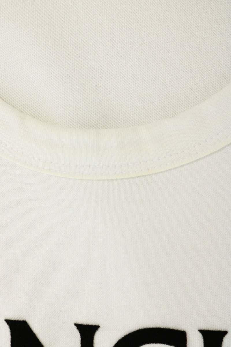 MONCLER 21AW Flocked Logo T-Shirt White Size XL