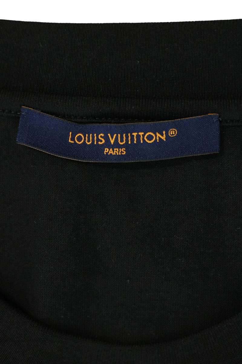 LOUISVUITTON Iridescent LV Birds T-Shirt Black Size XXL