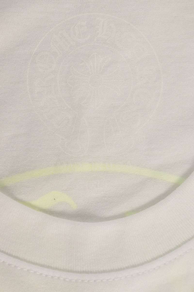 Chrome Hearts White Yellow Back Horseshoe T-Shirt Size XL