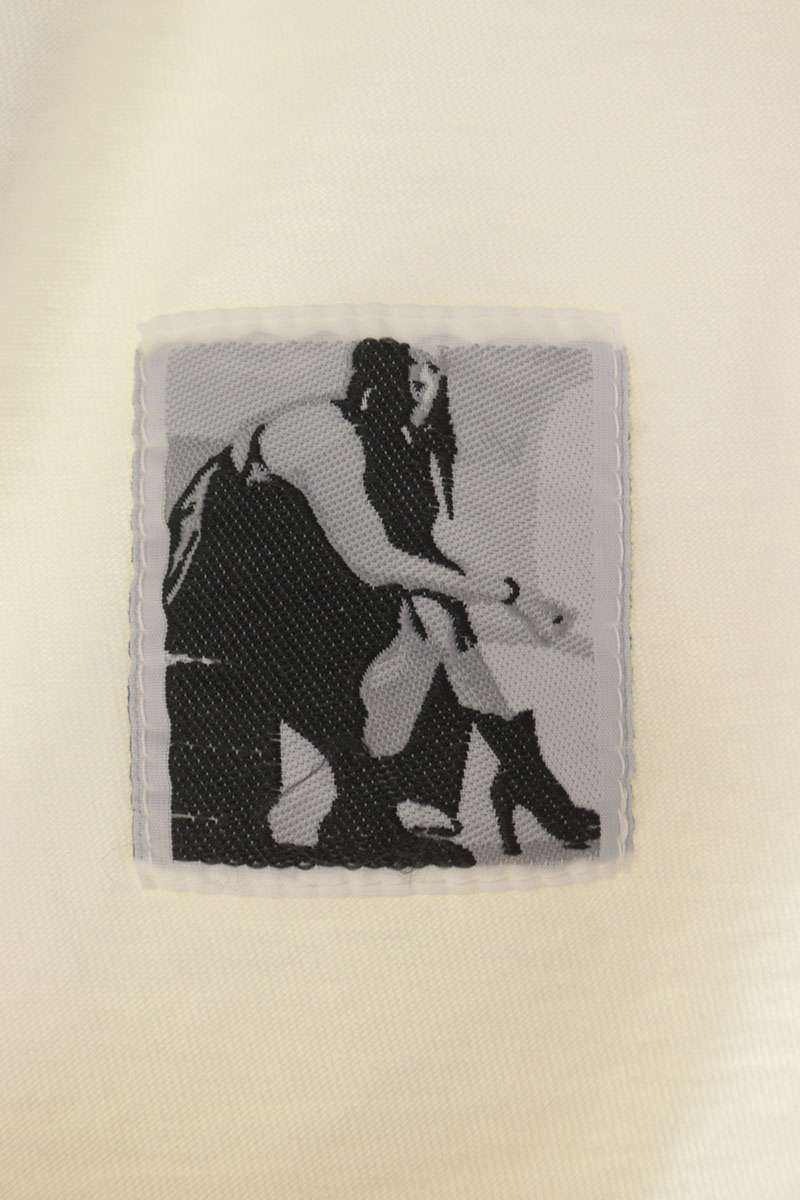 DRKSHDW 26SS Message Print Tommy Tee White/Black Size UNI