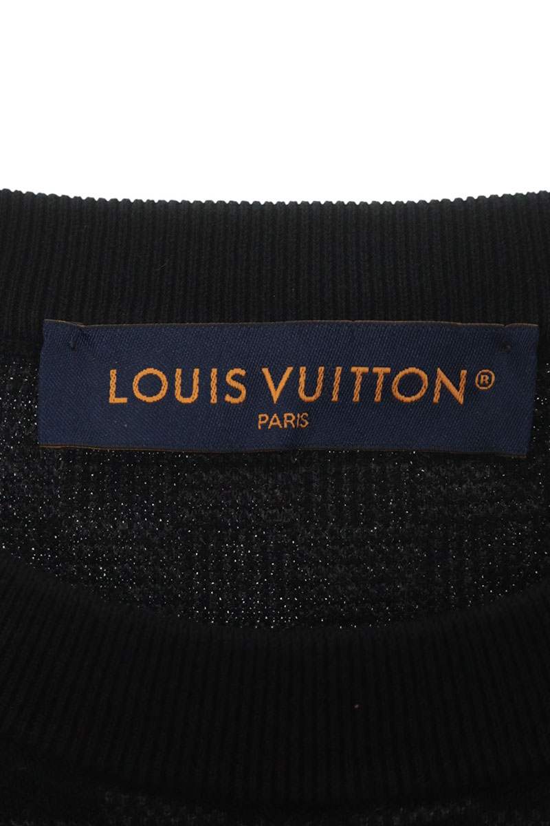 LOUISVUITTON Damier All-Over Knit Tee Multi Size XS