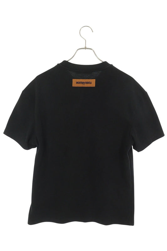 LOUISVUITTON 24SS Front Logo Pearl T-Shirt Black Size XS