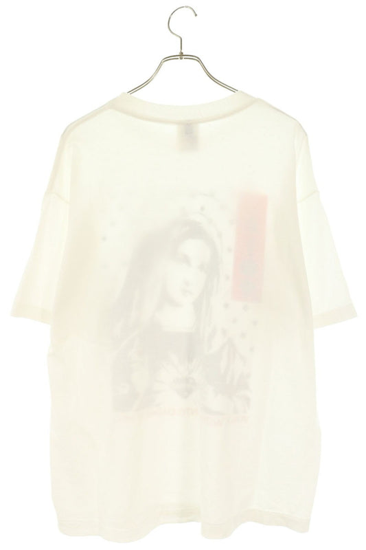 SAINT MICHAEL 25AW Maria Print T-Shirt White Size L