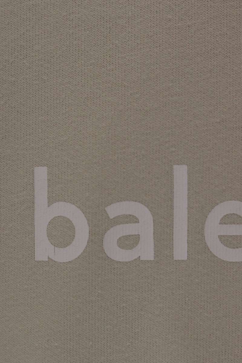 BALENCIAGA Front Logo Medium Fit T-Shirt Beige Size XS