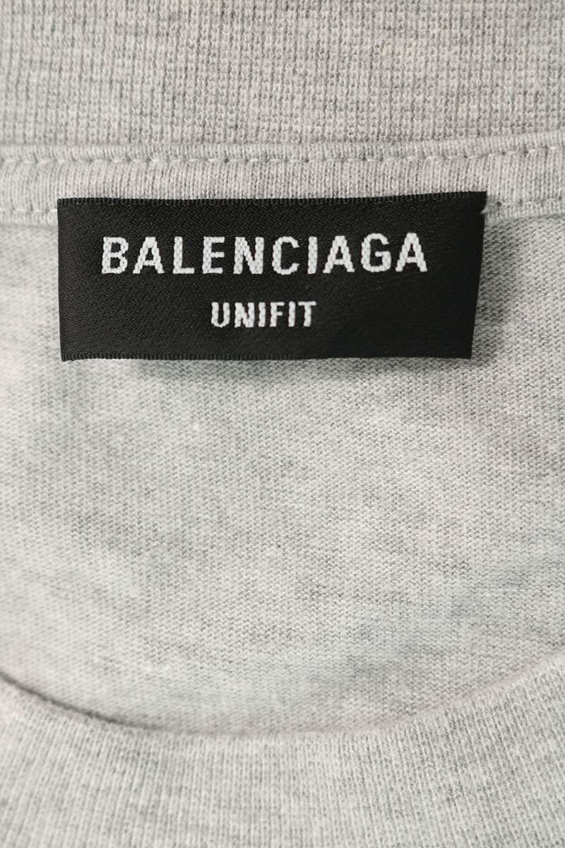 BALENCIAGA Slime Logo T-Shirt Gray Size 3