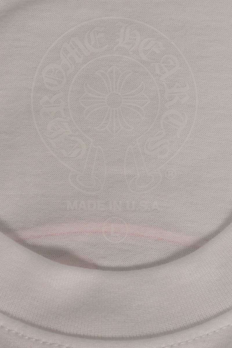 Chrome Hearts Back Horseshoe Print T-Shirt White Size L
