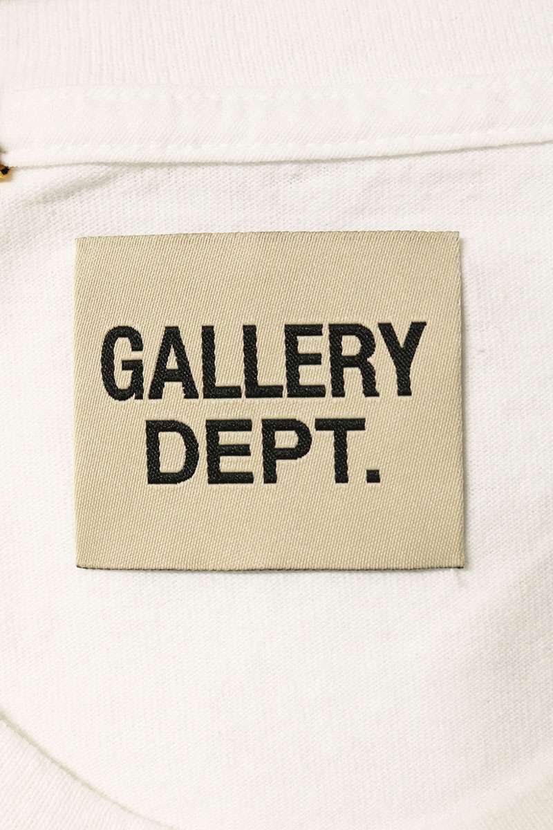 GALLERY DEPT Logo Print Cotton T-Shirt White Size XL
