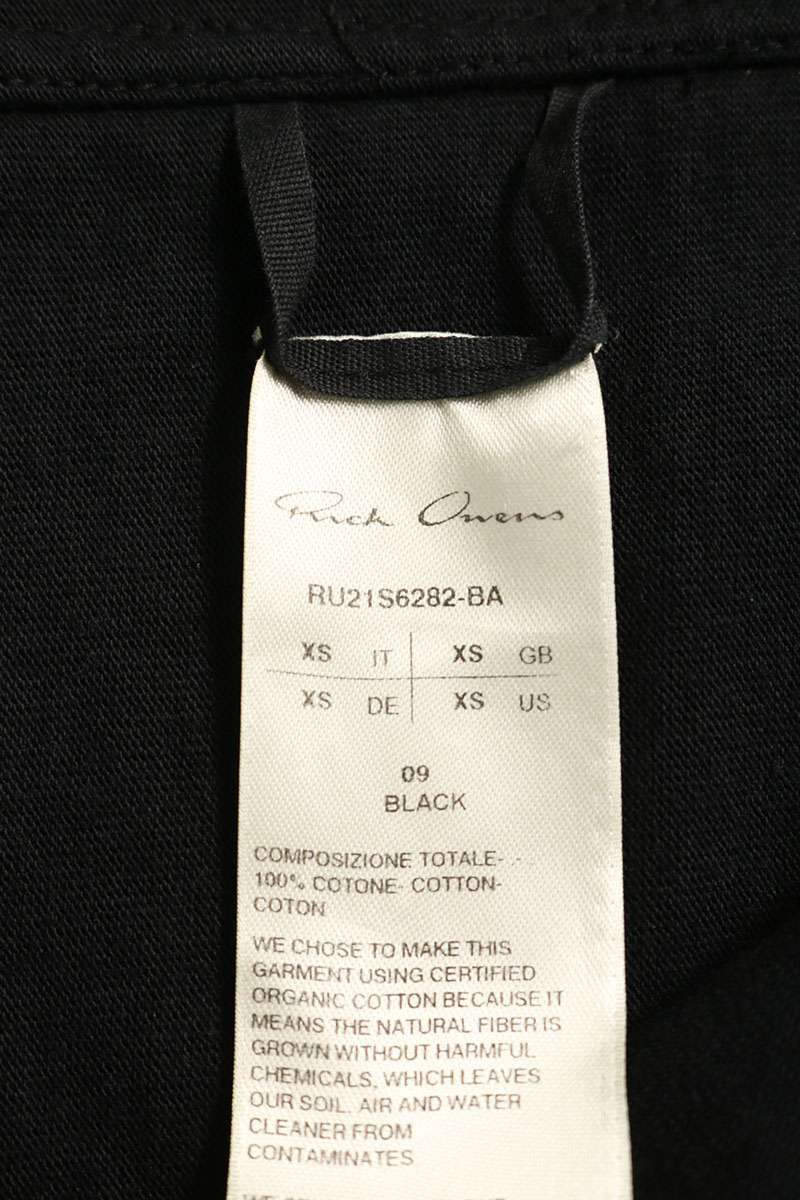 Rick Owens Crewneck Short Sleeve T-Shirt Black Size XS