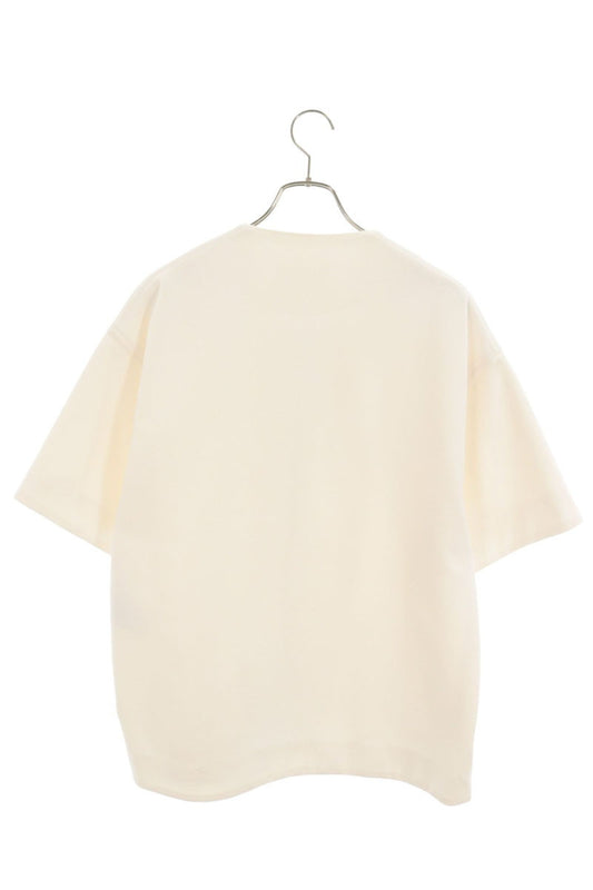 JILSANDER 26SS Zip Crewneck T-Shirt White Size 48