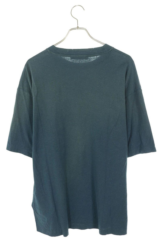 ACNE STUDIOS Logo Print Vintage Wash T-Shirt Blue Size M
