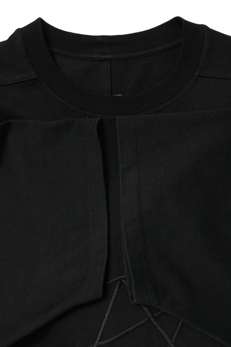 Rick Owens 19SS Embroidered Oversized T-Shirt Black Size M