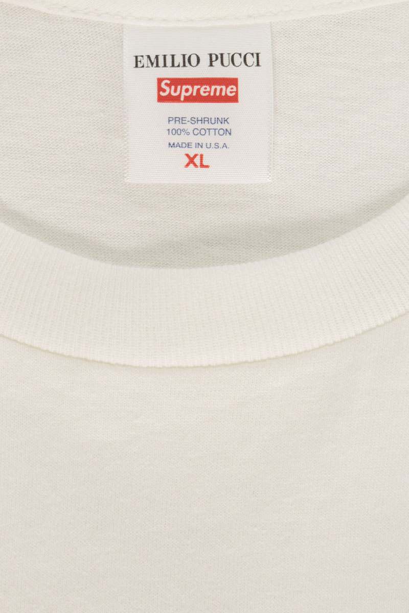 SUPREME x EMILIO PUCCI Pucci Box Tee White/Black Size XL
