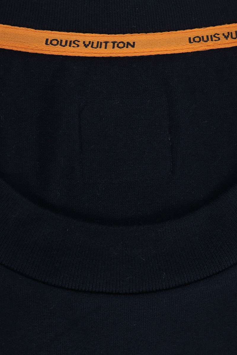 LOUISVUITTON 25AW Embroidered T-Shirt Navy Size M