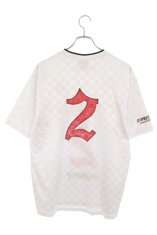 SUPREME 22SS Umbro Soccer Jersey White T-Shirt Size L