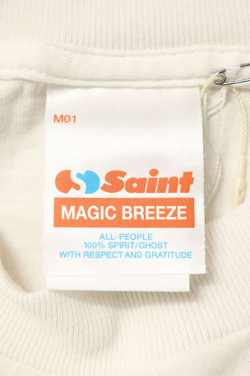 SAINT MICHAEL 26AW Character Print T-Shirt White Size S