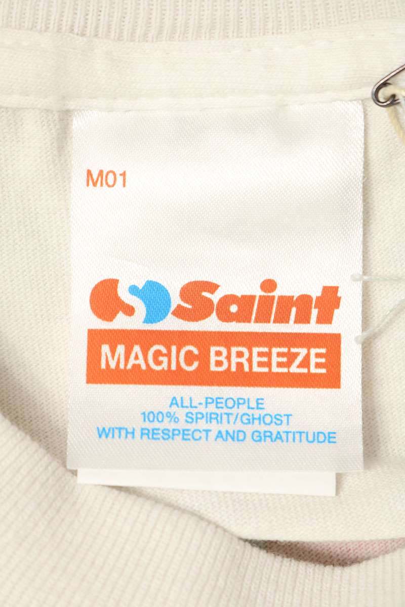SAINT MICHAEL 26AW Character Print T-Shirt White Size L