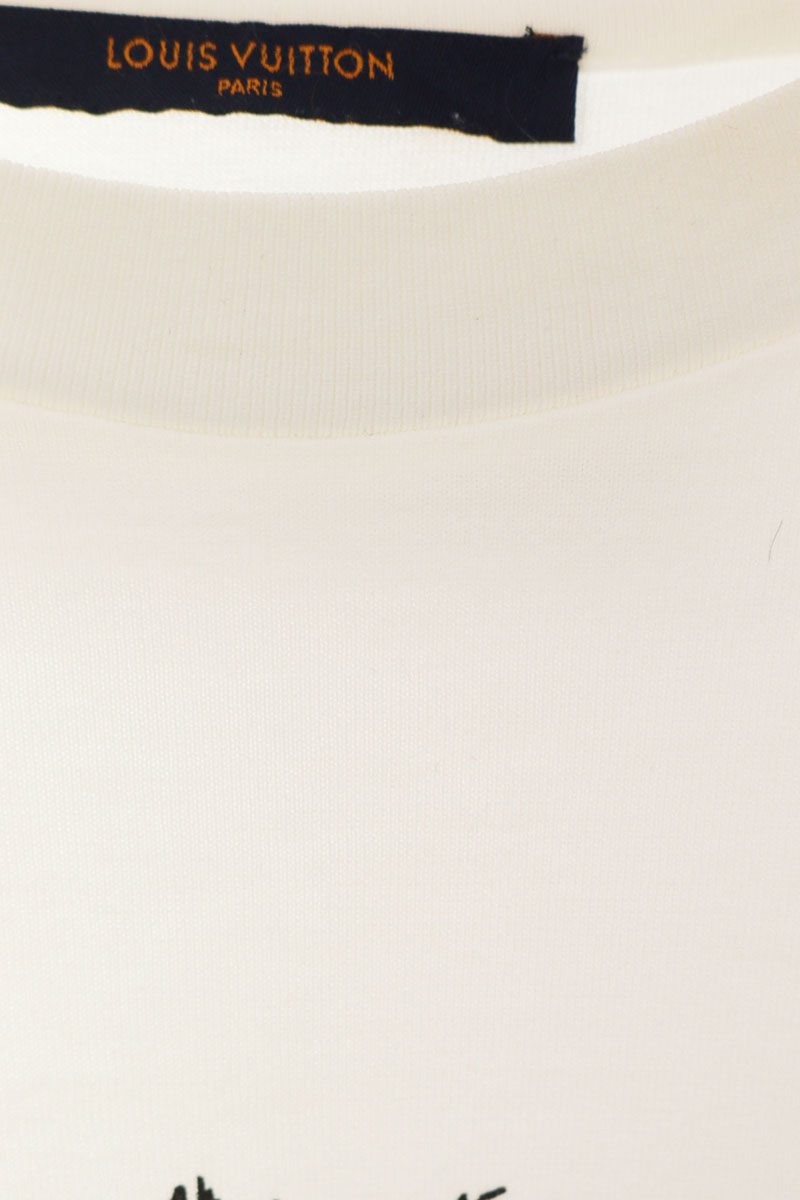 LOUISVUITTON 20AW LV Stitch Design T-Shirt White Size L