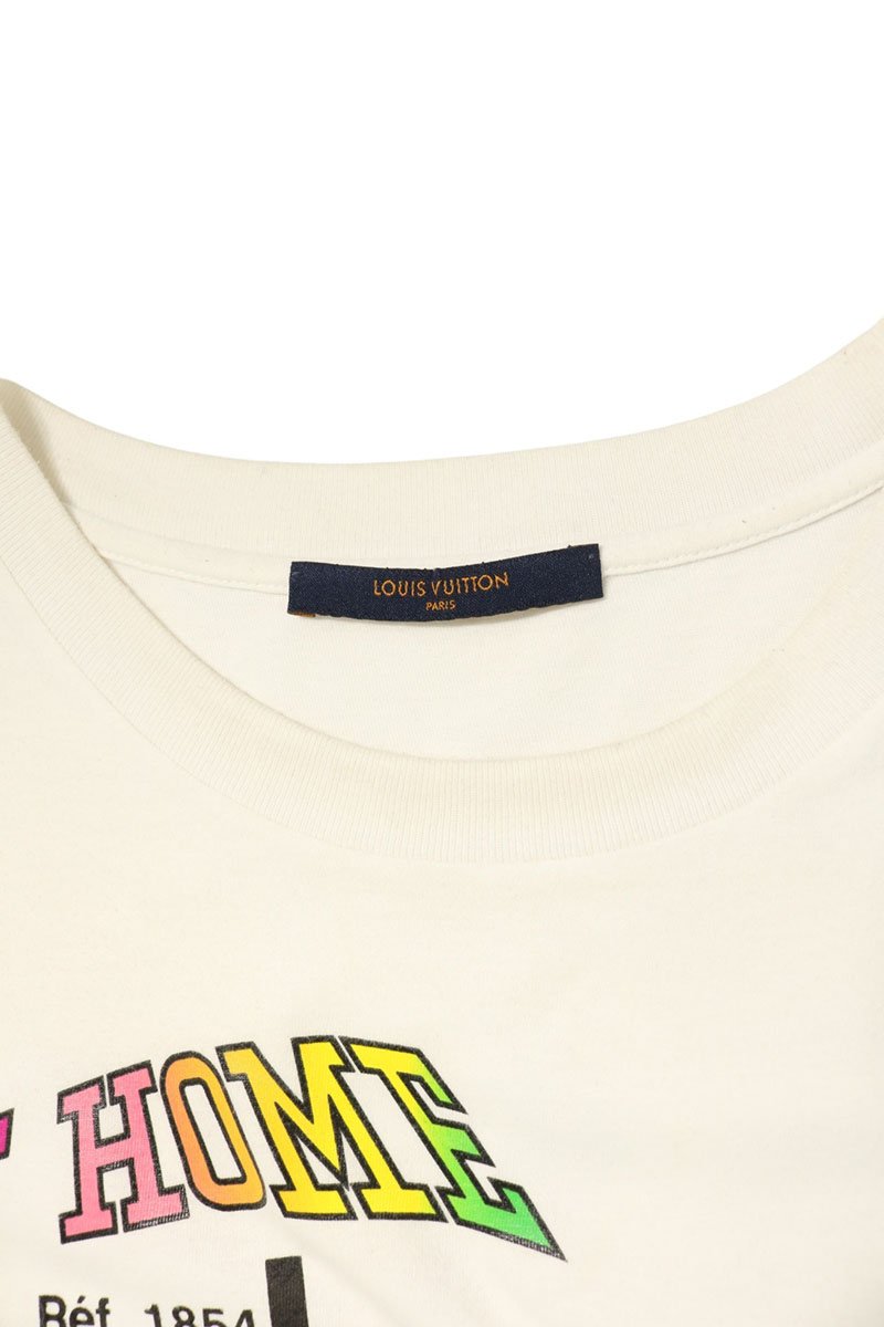 LOUISVUITTON 19SS Kansas Wind Print T-Shirt White Size M