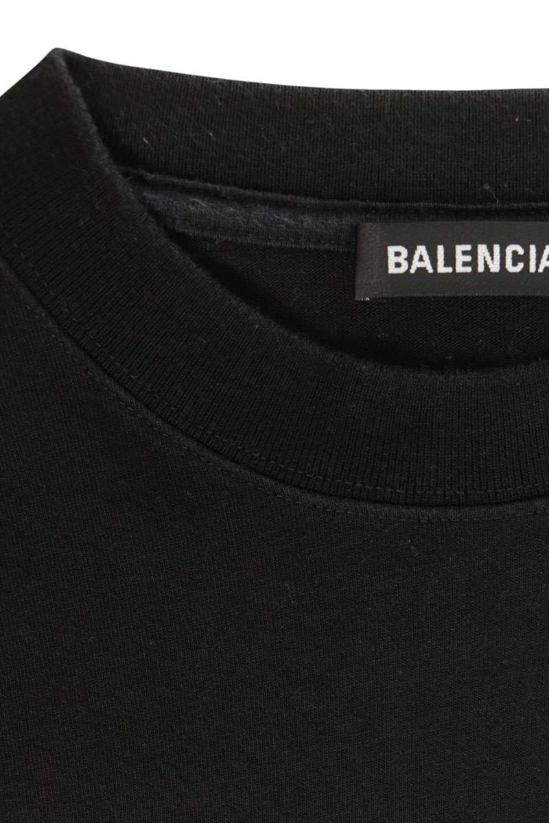 BALENCIAGA Black Copyright Logo T-Shirt Size XXS