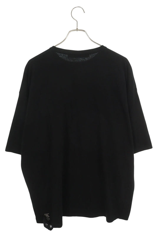 GroundY Tape Design Cotton T-Shirt Black Size 4