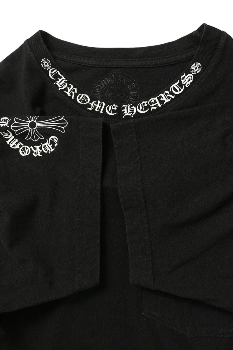 Chrome Hearts Multi Neck Logo Back Pocket T-Shirt Size L