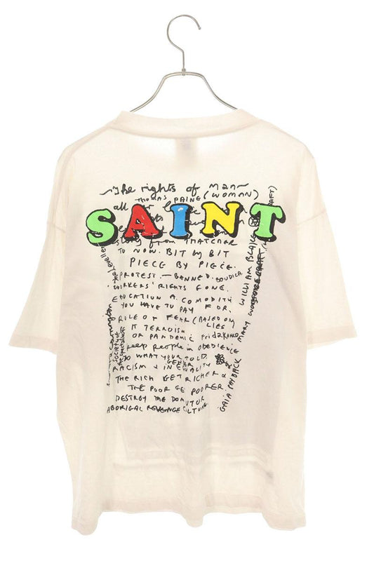 SAINT MICHAEL MASK Vintage T-Shirt White Size L