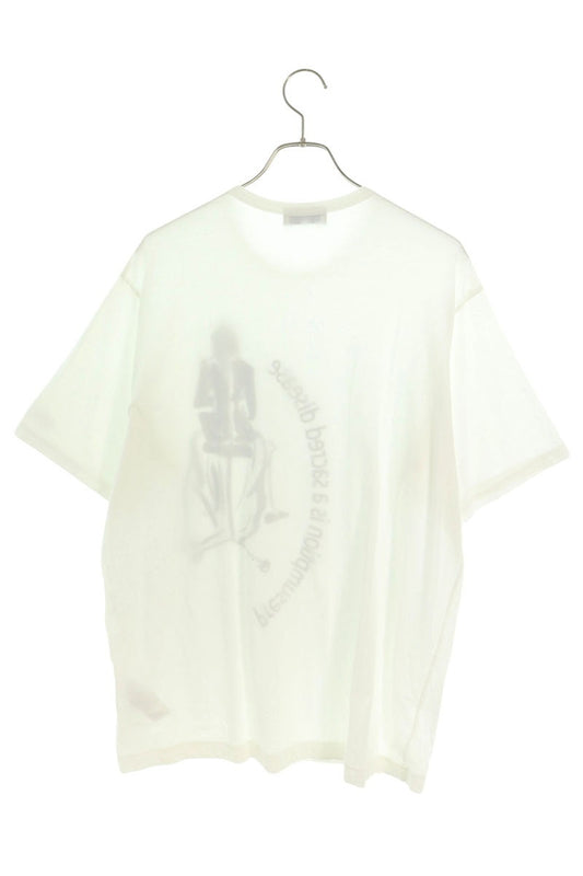 YOHJI YAMAMOTO POUR HOMME Graphic Print T-Shirt White Size 3