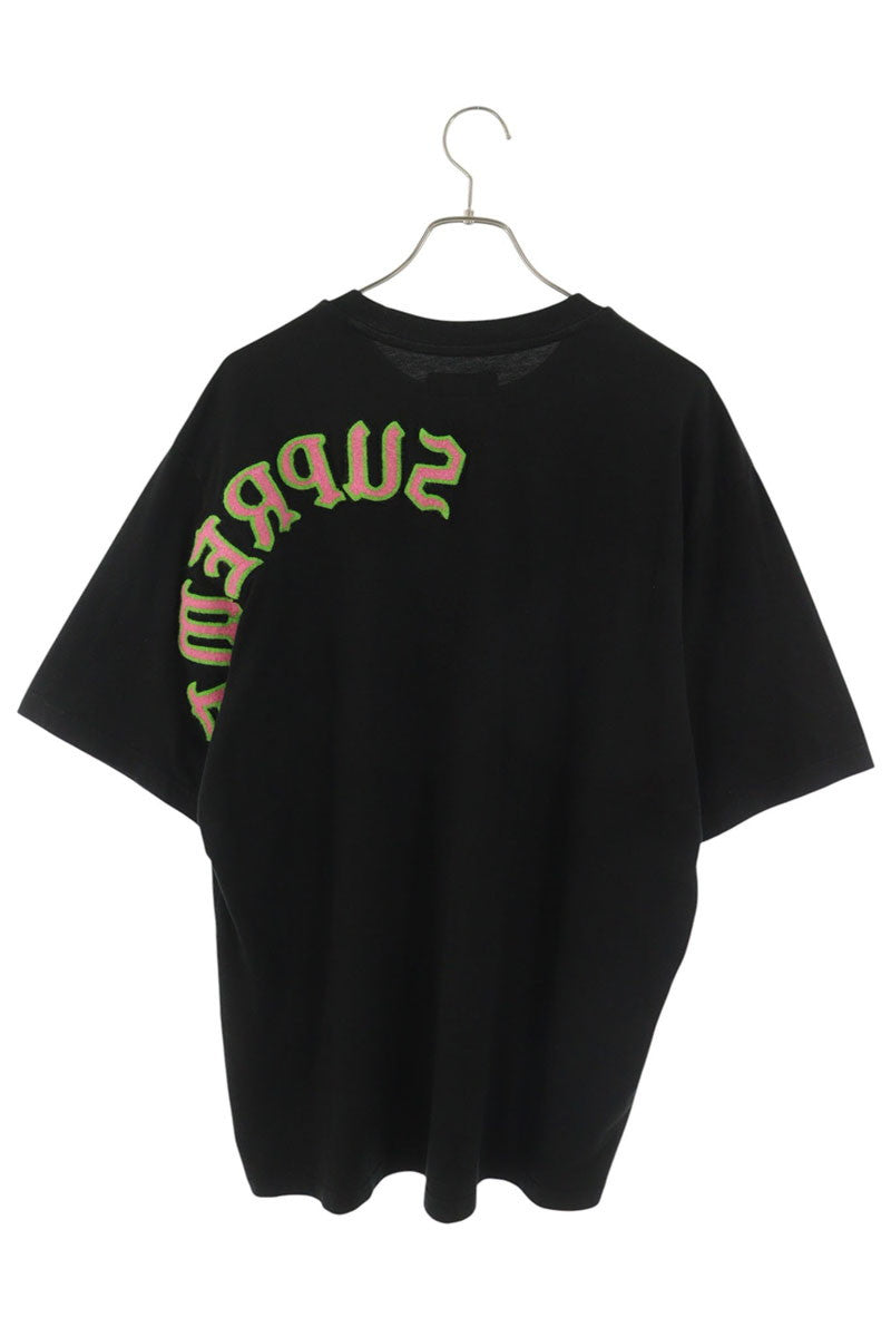 SUPREME 25SS Brushed Arc Logo T-Shirt Black Size L