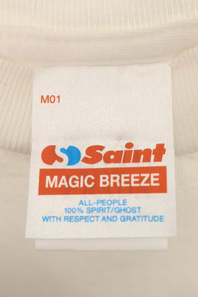 SAINT MICHAEL 26AW Movie Print T-Shirt White/Red Size S