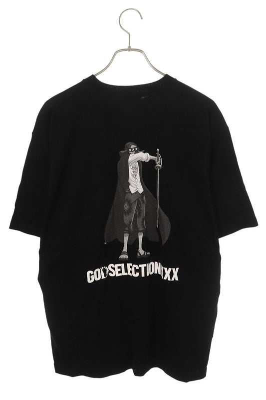 GOD SELECTION XXX Anime Print Cotton T-Shirt Black Size L