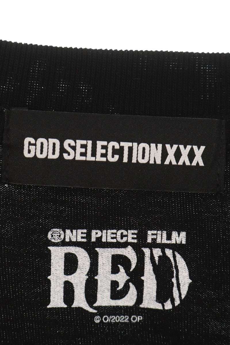 GOD SELECTION XXX Anime Print Cotton T-Shirt Black Size L