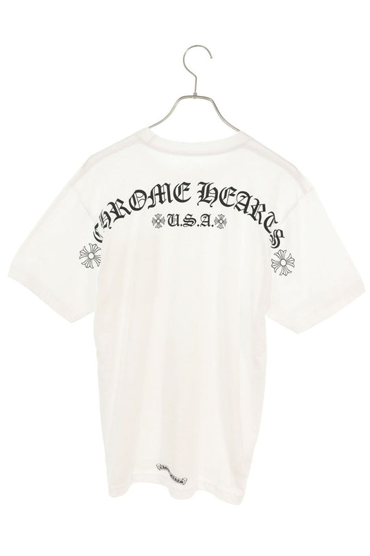 Chrome Hearts Arch Logo Back Print White Black T-Shirt Size M