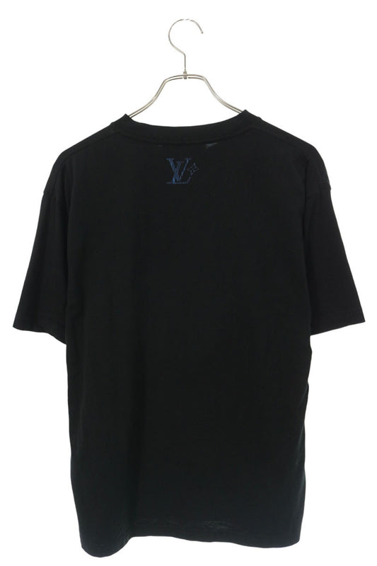 LOUISVUITTON Iridescent LV Birds Cotton T-Shirt Black Size M