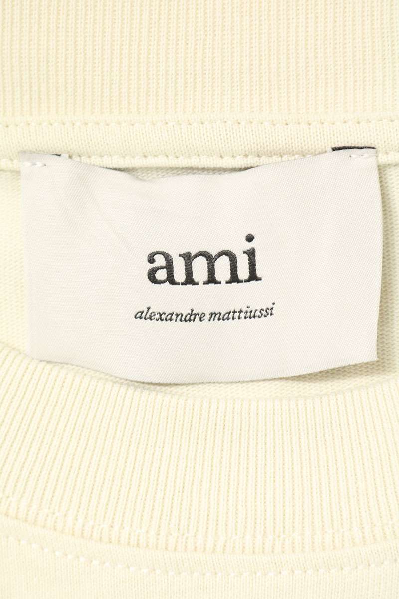 AMI Alexandre Mattiussi Heart Logo T-Shirt White Size M