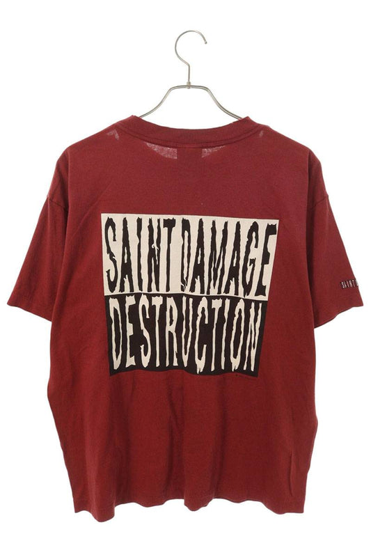 SAINT MICHAEL 25SS Vintage Question Mark T-Shirt Red Size M
