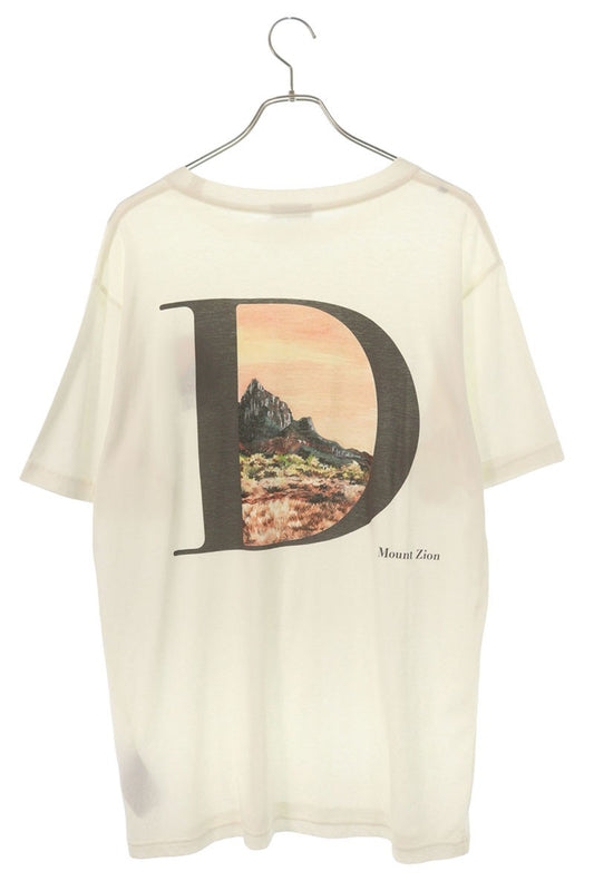 DIOR Jack Kerouac D-Logo Embroidered T-Shirt White Size S