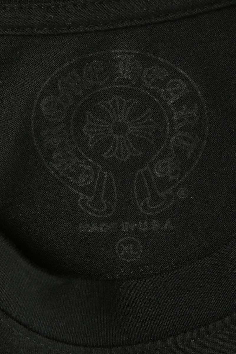 Chrome Hearts Black Yellow Horseshoe Cotton T-Shirt Size XL