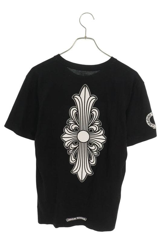 Chrome Hearts Back Floral Cross Print T-Shirt Black Size M