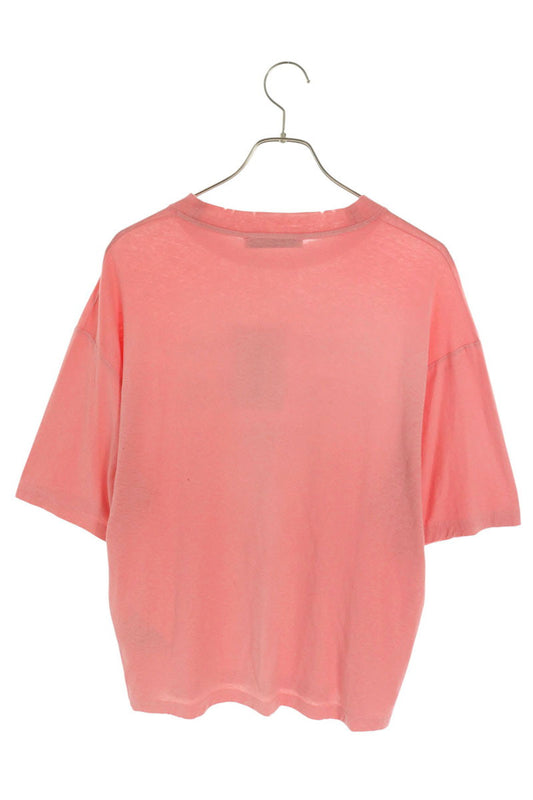 ACNE STUDIOS Spray Logo Vintage Fit T-Shirt Pink Size XS