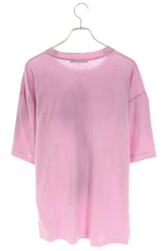 ACNE STUDIOS Logo Print Vintage Relaxed T-Shirt Pink Size M